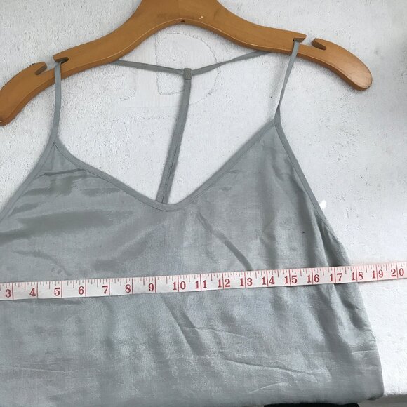Chan Luu Gray Camisole T Back Tank Top Womens L - Picture 5 of 9